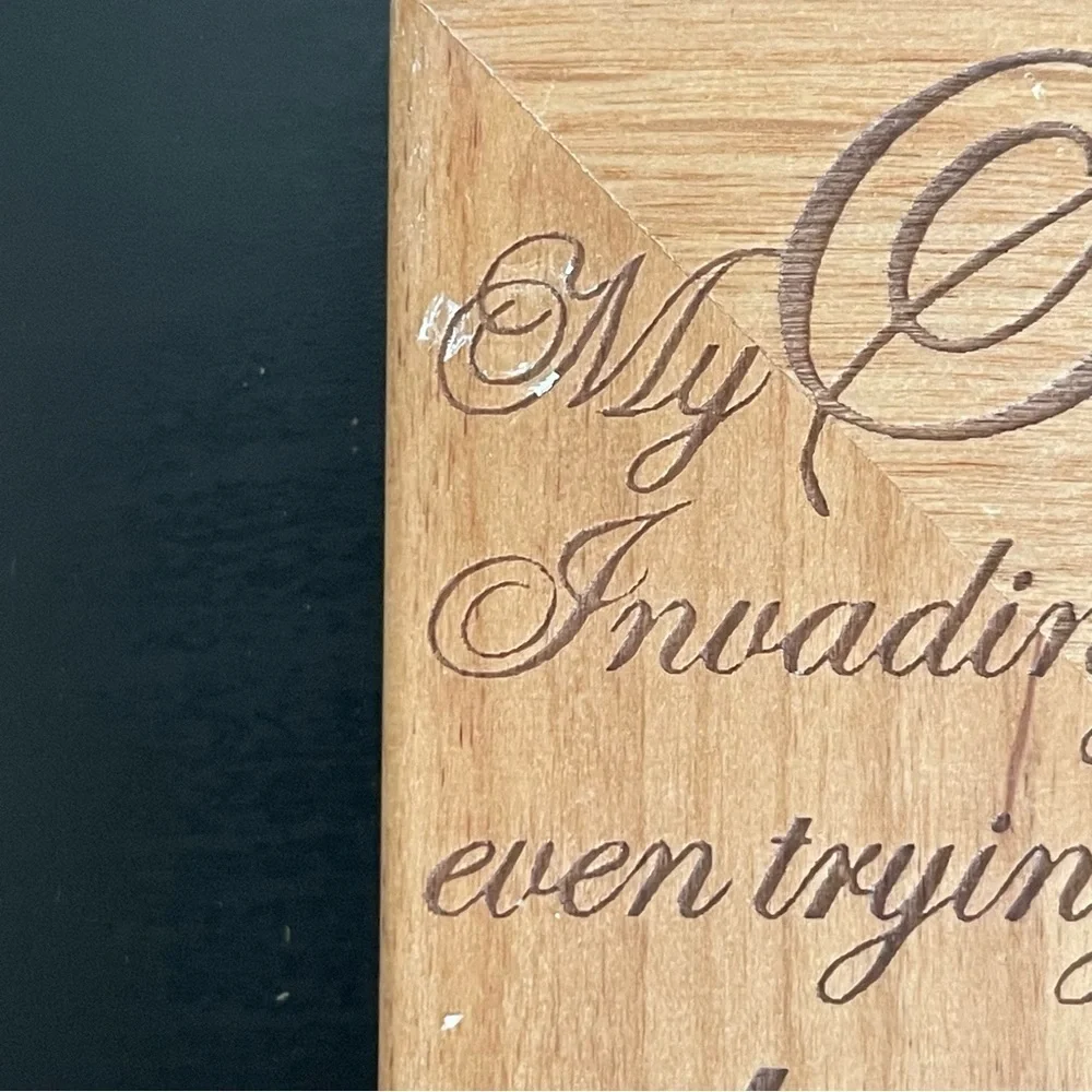 $8 SALE Sisters Wooden Picture Frame Inspirational Gift Carved Family Home